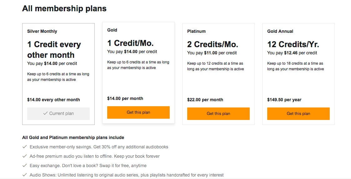 Audible Subscription Plans & Prices: Which One Is Right For You ...